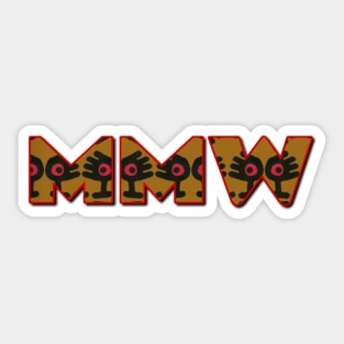 MMW 3D font Sticker